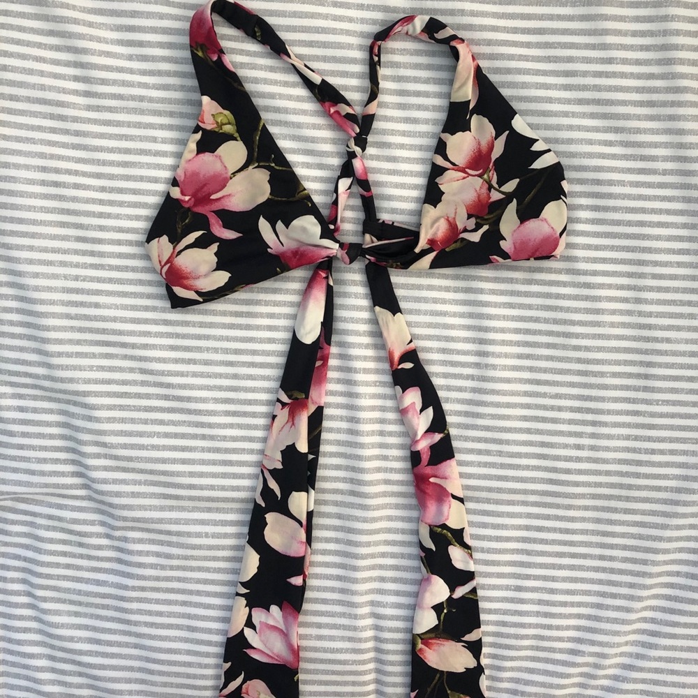 Frankies Bikinis Floral Bikini Top